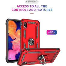 Vaku ® Samsung Galaxy A10 Hawk Ring Shock Proof Cover with Inbuilt Kickstand