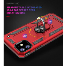 eller sante ® For Apple iPhone 11 Hawk Ring Shock Proof Cover with Inbuilt Kickstand