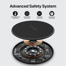 eller sante ® 15W Wireless Charger Albany Frosted Fast Charging pad PD & Qi-Certified with Type C Cable