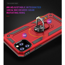 Vaku ® For Apple iPhone 11 Pro Hawk Ring Shock Proof Cover with Inbuilt Kickstand