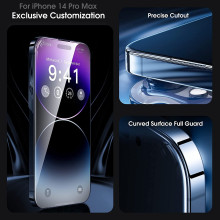 Vaku ® Screen Protector for Apple iPhone 14 Pro Max HD Tempered Glass Anti Scratch Upgrade Edge Protection Glass