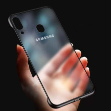 VAKU ® Samsung Galaxy A20 Frameless Semi Transparent Cover (Ring not Included)