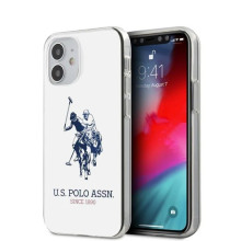 US Polo Assn ® Apple iPhone 12 / 12 Pro Ivory White Hard TPU Back Cover