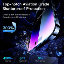 Vaku ® Screen Protector for Apple iPhone 14 Pro HD Tempered Glass Anti Scratch Upgrade Edge Protection Glass