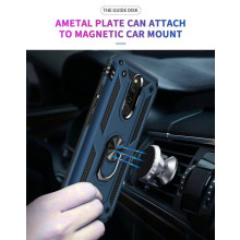 Vaku ® Xiaomi Redmi 8 Hawk Ring Shock Proof Cover with Inbuilt Kickstand