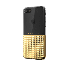 Vaku ® Apple iPhone SE 2020 Revive Series 4D Effect Shine Metal Electroplated Dual-Fusion Transparent TPU Back Cover