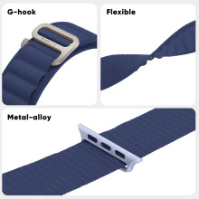 Vaku ® Alpino Apple watch Strap Nylon Loop for 42|44|45|49mm Adjustable Band