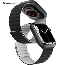 Vaku ® Silicon Magnetic Strap for Apple Watch iWatch SE & Series 7/ 6/ 5/ 4/ 3/ 2 /1 (38/40/41mm) (42/44/45mm)