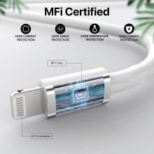 Original Type-C To Lightning [Apple MFi Certified] Fast Charging Cable For iPhone & iPad