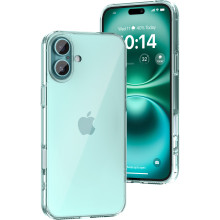 Vaku Luxos ® Apple iPhone 16 Glassy Series Clear TPU Shockproof Scratch Resistant, Slim, Thin, Military-Grade Protection Back Cover