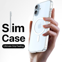 eller santé ® Apple iPhone 16 Plus Pureview MagPro Series Clear TPU Shockproof Scratch Resistant, Certified Mag-Safe Military-Grade Protection Back Cover