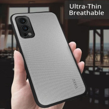 Vaku ® OnePlus Nord 2 Luxico Series Hand-Stitched Cotton Textile Ultra Soft-Feel Shock-proof Water-proof Back Cover
