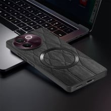 Vaku ® Vivo V30e 5G Diamond Plume Pattern Magnetic Magsafe Matte Soft-Touch Texture Back Cover