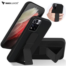 Vaku ® Xiaomi Redmi Note 11 Pro Plus 5G Harbor Grip Multi-Functional Magnetic Vertical & Horizontal Stand Case TPU Back Cover