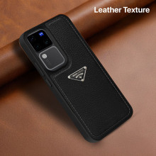 Vaku Luxos ® Vivo V30 5G Nyxen Premium Leather Stitched Soft Shockproof Protective Back Cover