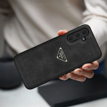 Vaku Luxos ® Samsung Galaxy A35 5G Nyxen Premium Leather Stitched Soft Shockproof Protective Back Cover