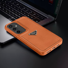 Vaku Luxos ® Samsung Galaxy S23 FE Nyxen Premium Leather Stitched Soft Shockproof Protective Back Cover