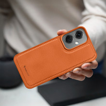 Vaku ® OnePlus Nord CE 3 5G Luxe Premium Leather Stitched Non-Slip Grip Protective Back Cover