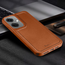 Vaku ® OnePlus Nord CE 3 5G Luxe Premium Leather Stitched Non-Slip Grip Protective Back Cover