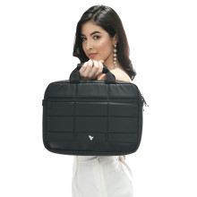 Vaku Luxos ® MONTPELLIER Laptop Sleeve with Strap highly durable Compatible for MacBook 13|14" - Black