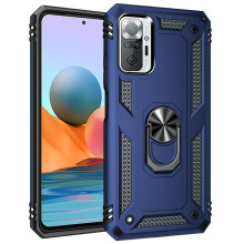 Vaku ® Xiaomi Redmi Note 10 Pro Max Hawk Ring Shock Proof Cover with Inbuilt Kickstand