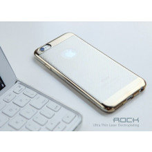 Rock ® Apple iPhone 6 / 6S Flame Line Series Metal Electroplated Transparent TPU Soft / Silicon Case