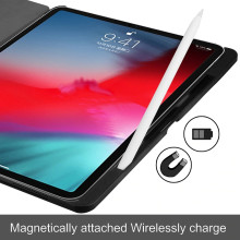 Vaku ® For Apple iPad Pro 11 Aniline Texture Series 360 Degree shock-proof Water-resistant Magnetic Stand Flip Cover with Pencil Holder