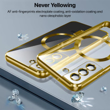 Vaku ® Samsung Galaxy S22 Luxury Electroplated Magnetic Magsafe Camera Protection TPU Back Cover Case
