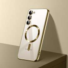 Vaku ® Samsung Galaxy S23 Luxury Electroplated Magnetic Magsafe Camera Protection TPU Back Cover Case