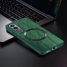 Vaku ® OnePlus Nord CE4 Diamond Plume Pattern Magnetic Magsafe Matte Soft-Touch Texture Back Cover