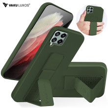 Vaku ® Samsung Galaxy M53 5G Harbor Grip Multi-Functional Magnetic Vertical & Horizontal Stand Case TPU Back Cover