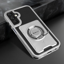 Vaku Luxos ® Samsung Galaxy A55 5G Axion Armor Military Grade Protective Case with Magnetic Ring Holder Kickstand Back Cover