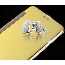 Vaku ® OPPO F3 Mate Smart Awakening Mirror Folio Metal Electroplated PC Flip Cover