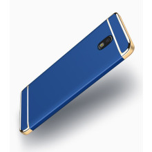 Vaku ® Samsung Galaxy J7 Pro Ling Series Ultra-thin Metal Electroplating Splicing PC Back Cover