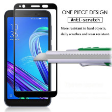 Dr. Vaku ® Asus Zenfone Max Pro M1 5D Curved Edge Ultra-Strong Ultra-Clear Full Screen Tempered Glass Black