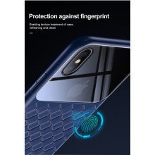 BASEUS ® Apple iPhone X Weaving Glass Series Cross-Knitt Heat-Dissipation Edition Ultra-Thin TPU Back Cover