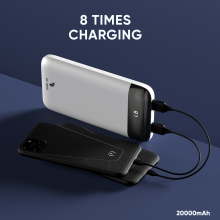VAKU ® Titan Power Lens 20000mAh Digital Display Dual USB Powerbank