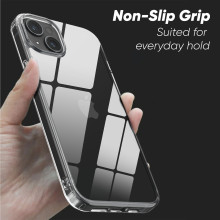 Vaku Luxos ® Apple iPhone 14 / 14 Plus / 14 Pro / 14 Pro Max Claris Series Clear TPU Shockproof Scratch Resistant Protective Back Cover Case  [ Only Back Cover ]