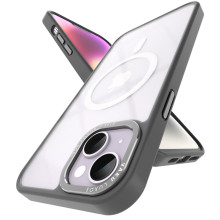 Vaku Luxos ® Apple iPhone 14 Plus Translucent MagPro Armor Slim Protective Metal Camera Case Back Cover