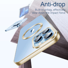 Vaku ® Apple iPhone 14 Pro Luxury Electroplated Magnetic Magsafe TPU Hard Back Cover Case