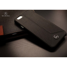 Mercedes Benz ® Apple iPhone 8 Pure Line Perforated Genuine Leather Hard Case Back Cover
