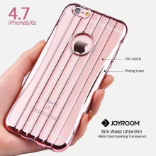 Joyroom ® Apple iPhone 6 / 6S Sim Waist Ultra-thin Metal Electroplating Transparent TPU Back Cover