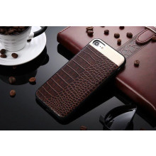 Comma ® Apple iPhone 6 / 6S Luxurious Crocodile Leather Metallic Structural Shine Finish Back Cover