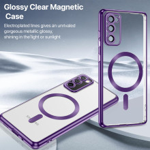 Vaku ® Samsung Galaxy S20 FE Luxury Electroplated Magnetic Magsafe Camera Protection TPU Back Cover Case