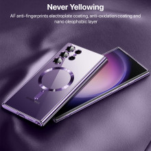 Vaku ® Samsung Galaxy S23 Ultra Luxury Electroplated Magnetic Magsafe Camera Protection TPU Back Cover Case