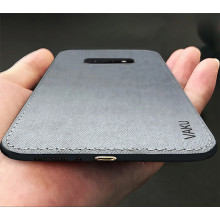 Vaku ® Samsung Galaxy S10e Luxico Series Hand-Stitched Cotton Textile Ultra Soft-Feel Shock-proof Water-proof Back Cover