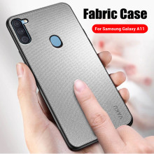 Vaku ® Samsung Galaxy A11 Luxico Series Hand-Stitched Cotton Textile Ultra Soft-Feel Shock-proof Water-proof Back Cover