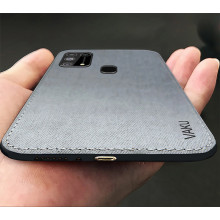 Vaku ® Samsung Galaxy M31 Luxico Series Hand-Stitched Cotton Textile Ultra Soft-Feel Shock-proof Water-proof Back Cover