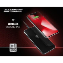 Scuderia Ferrari ® Ferrari Logo Wireless Fast Charging Glossy Pad with USB Cable