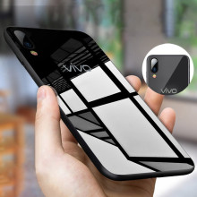 Vaku ® Vivo V11 Pro Club Series Ultra-Shine Luxurious Tempered Finish Silicone Frame Thin Back Cover